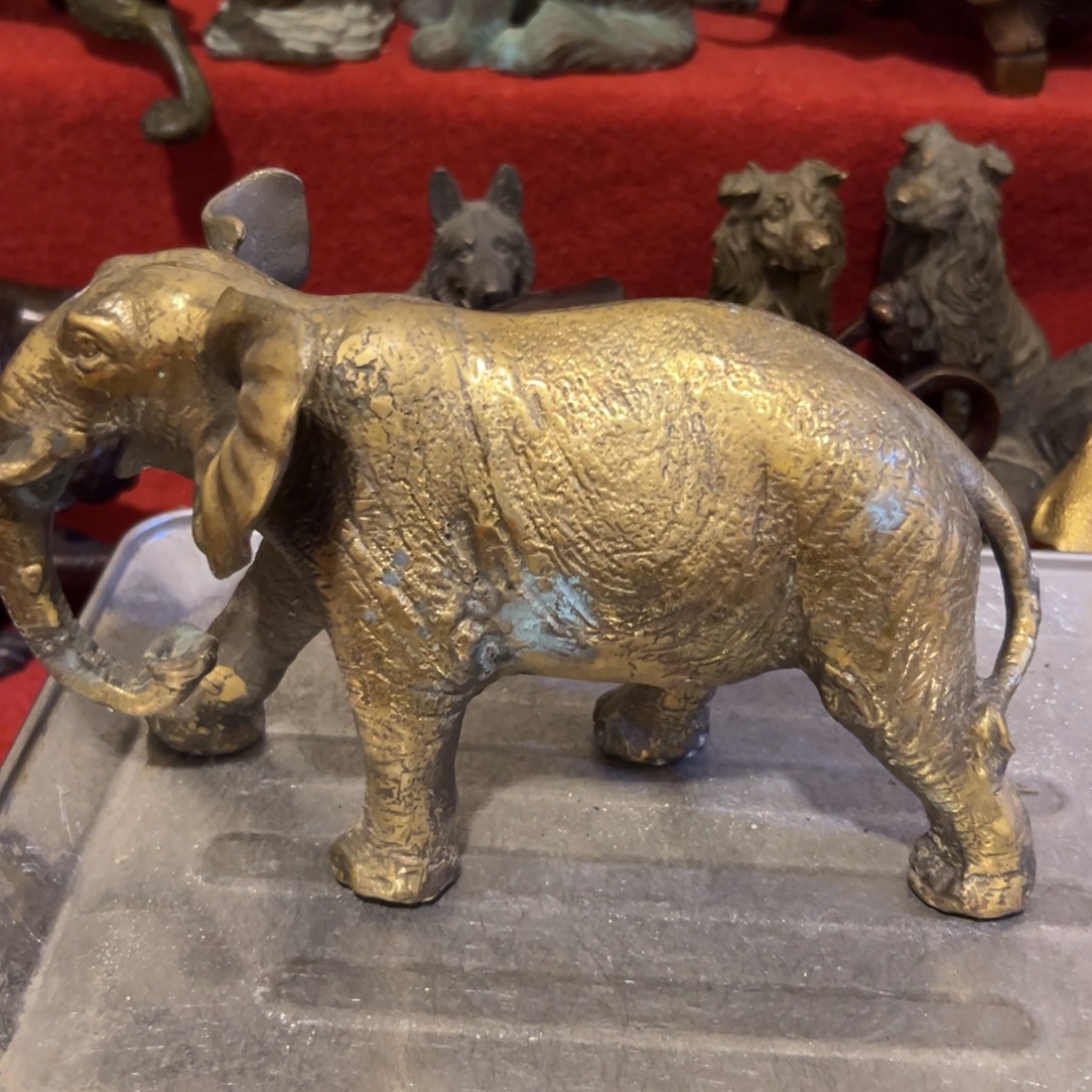 刺***儿黄铜摆件，文房摆件工艺品