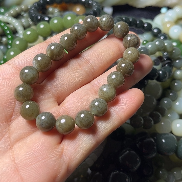 和田玉未镶嵌手串10