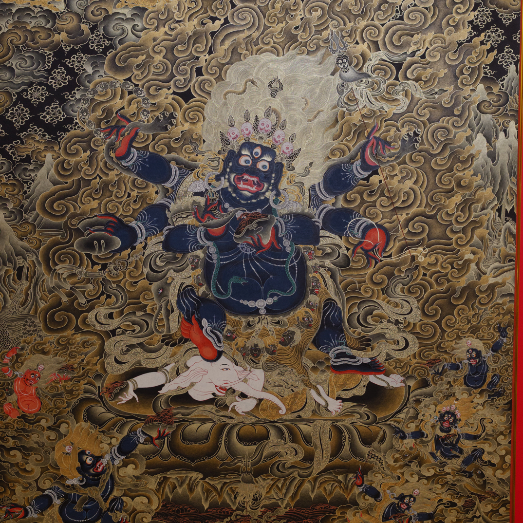 六臂玛哈嘎拉黑金大黑天 120x80