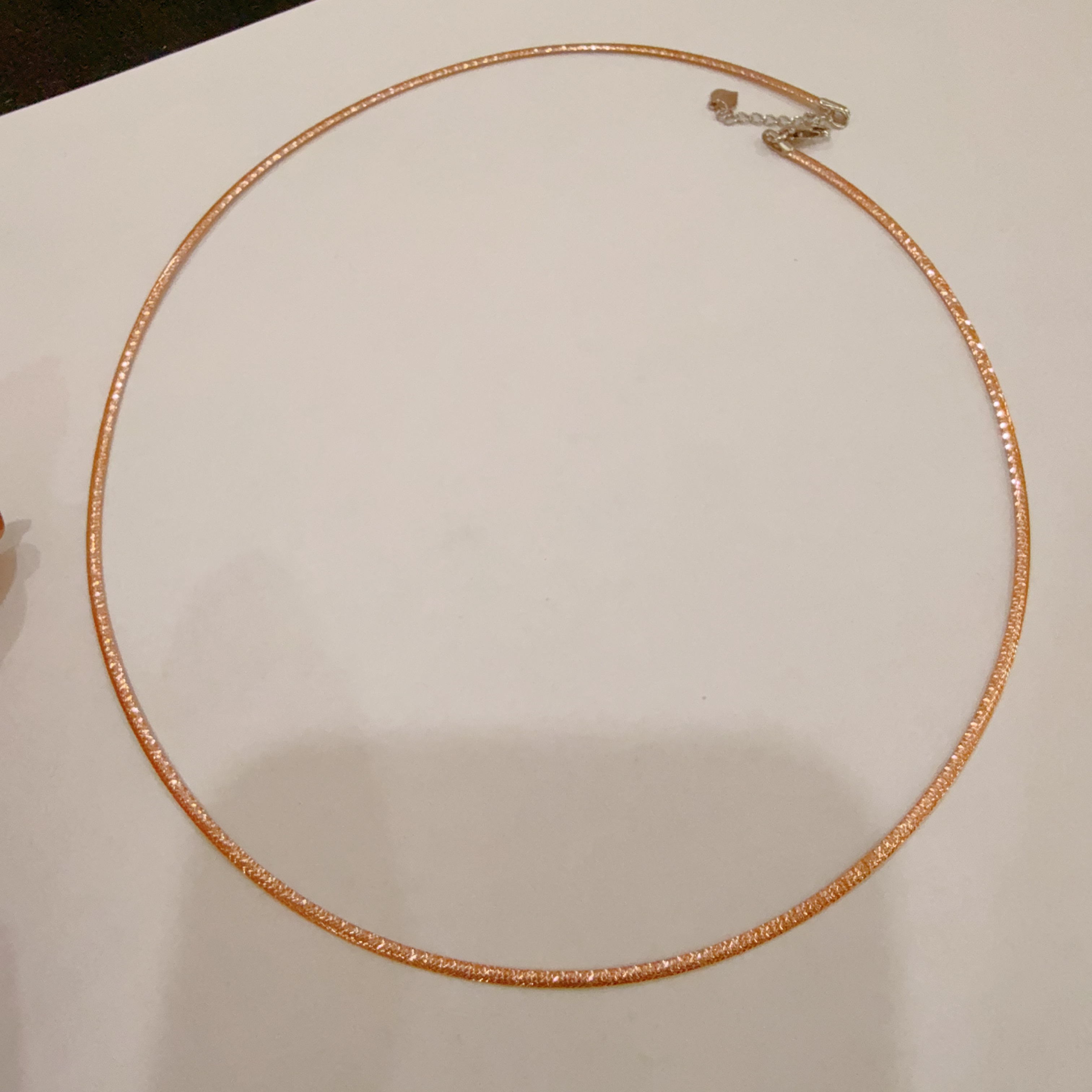 龙玉珠宝18k金白➕玫双色气质项圈（可调节）