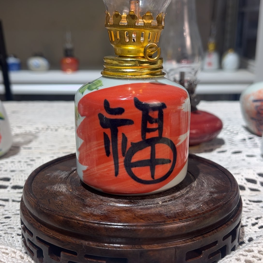 摆件景德镇陶瓷香薰灯