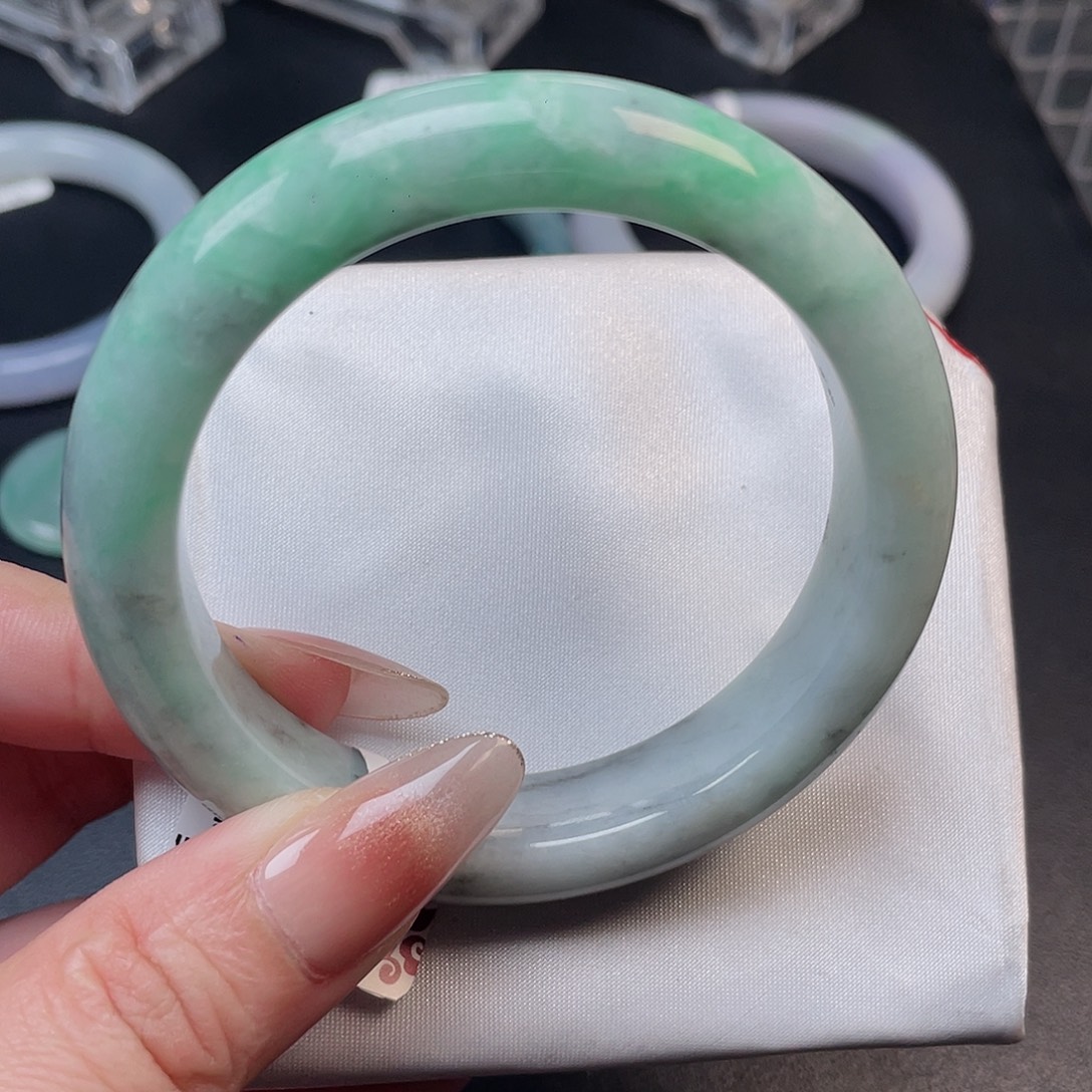 翡翠未镶嵌手镯002.55.4