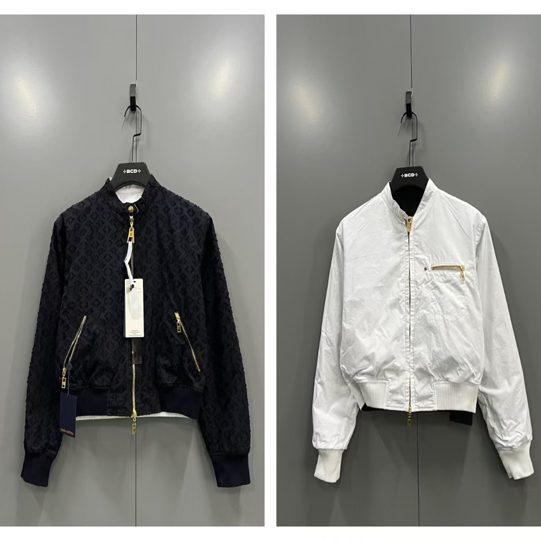 未使用 LouisVuitton/路易威登 zz lv 黑色双面穿夹克36码/020902