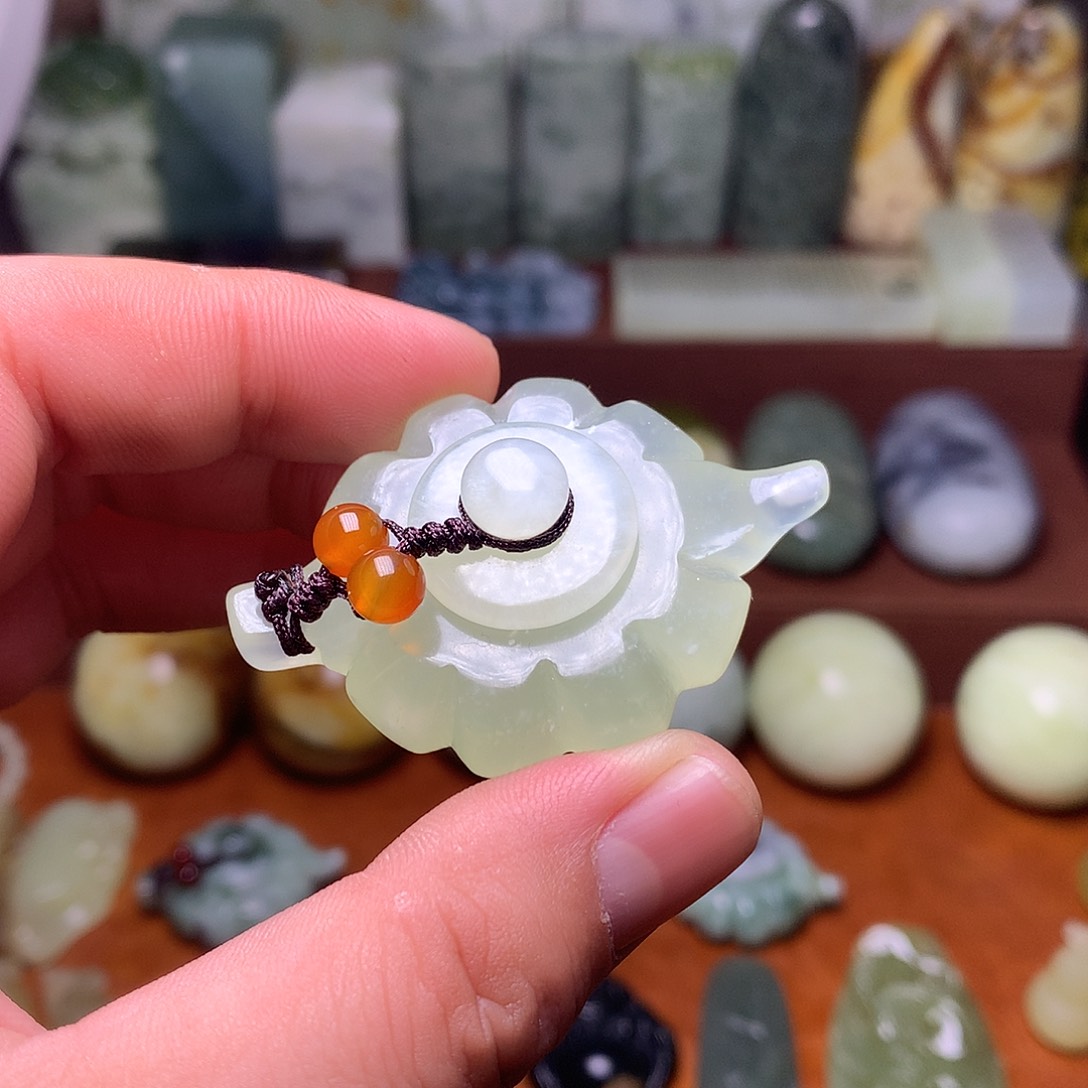 未镶嵌岫玉岫玉手把件挂件