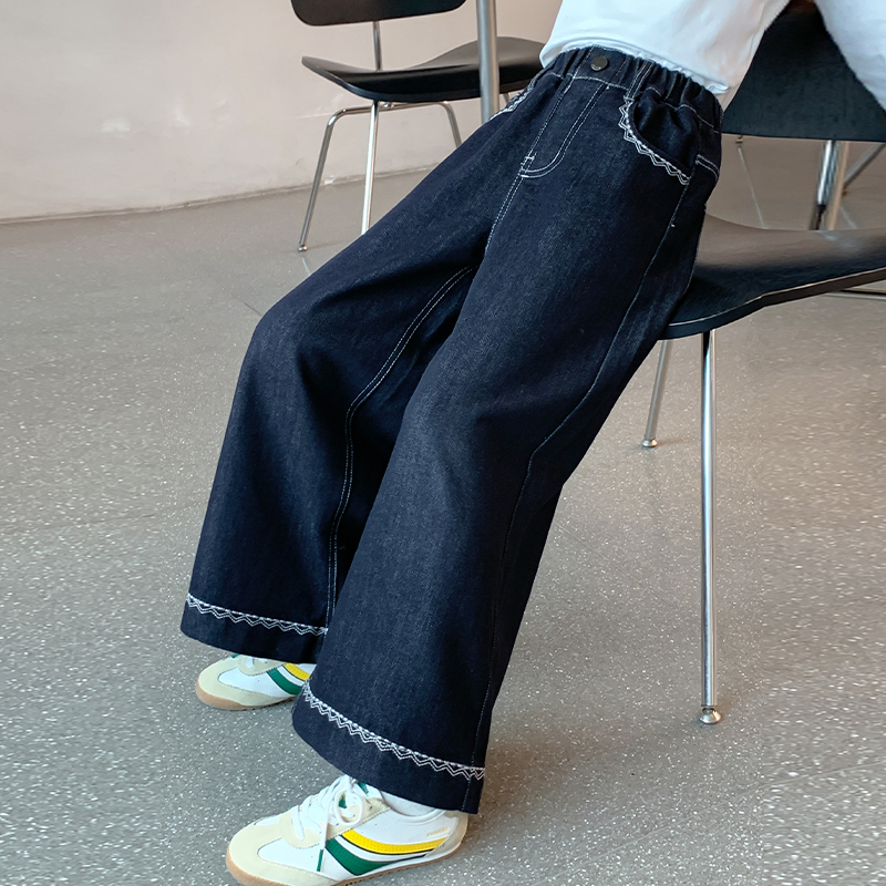 2025秋季新款款式儿童女宝洋气牛仔裤Z7529