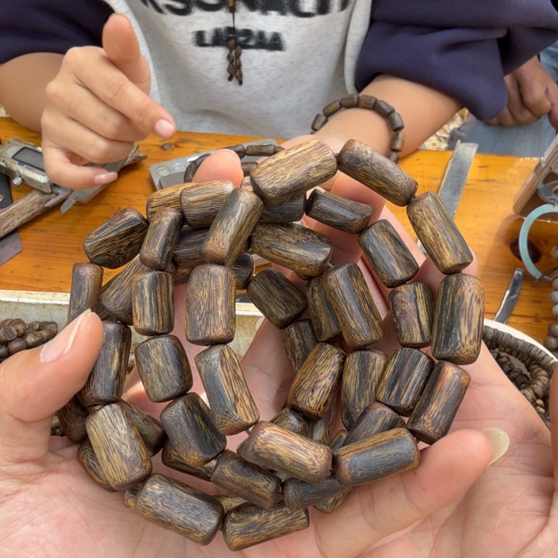 沉香手串单圈张勺子11克多样性发一