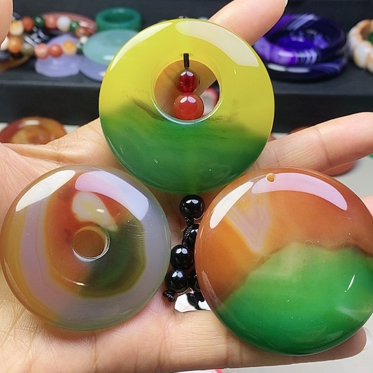 玛瑙/玉髓吊坠(不含链)未镶嵌