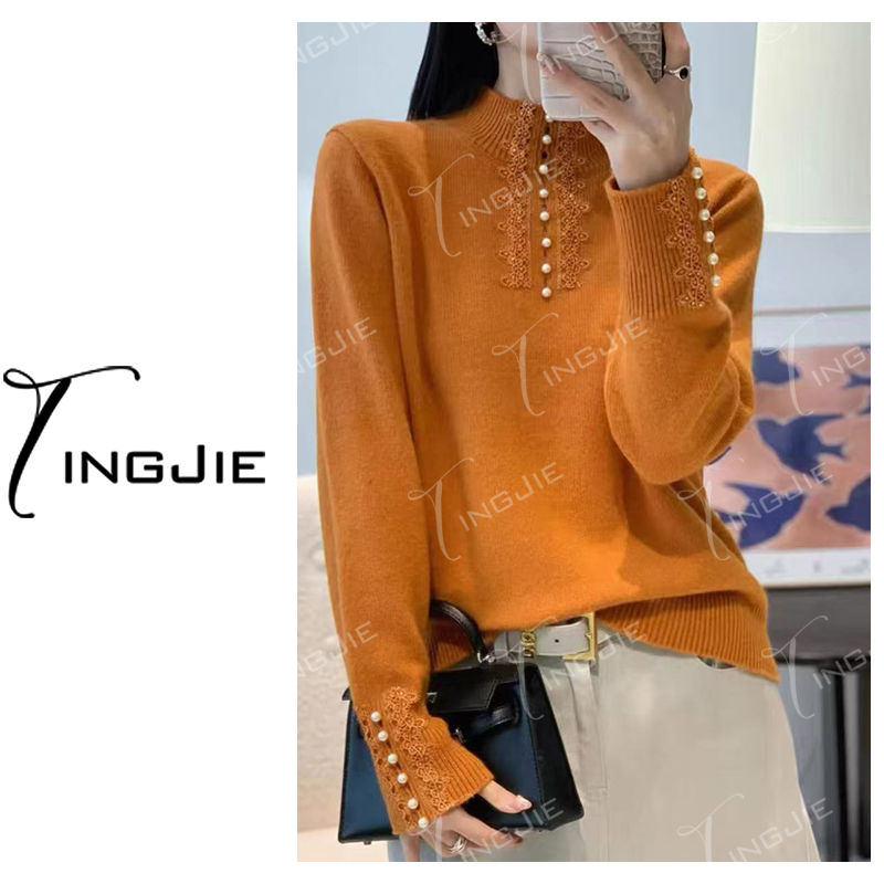 秋冬新款长袖羊毛衫上衣宽松女装保暖显瘦毛衣打底B3712