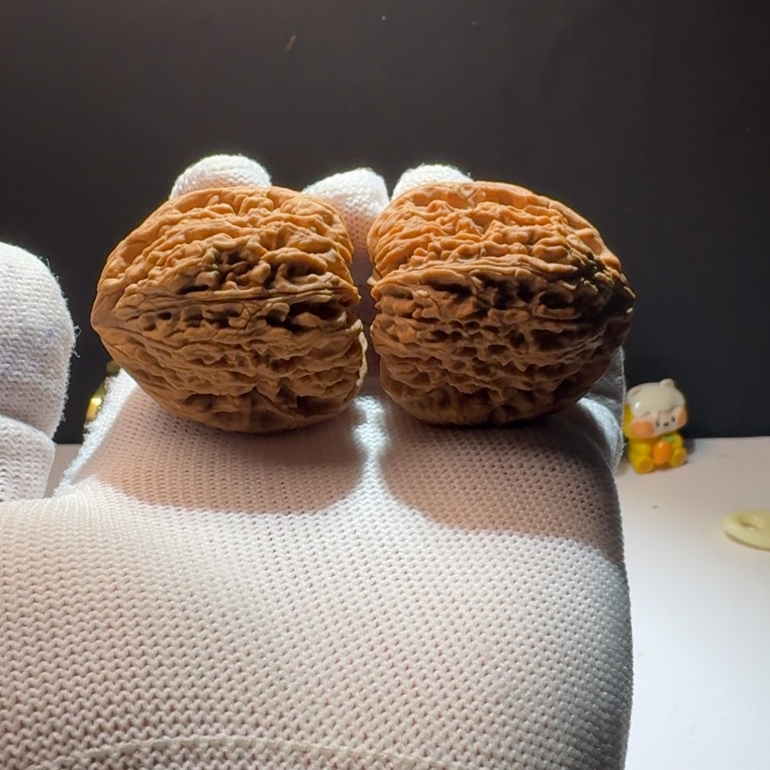 把件文玩核桃9号链接拉丝高炮凹底39-39-41