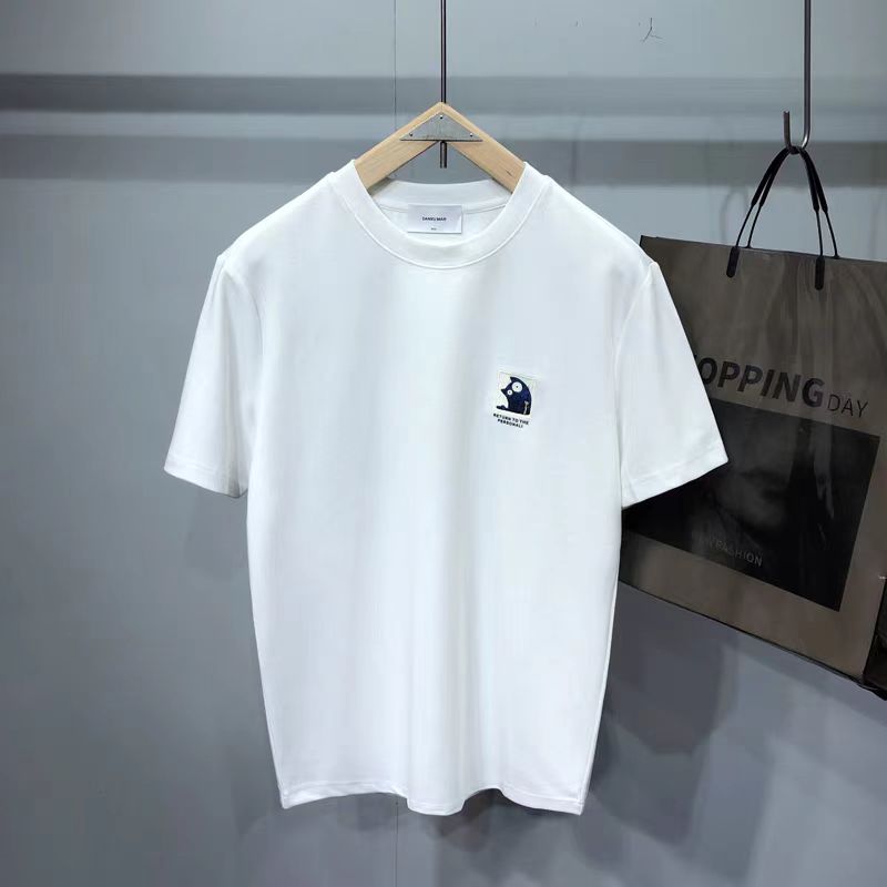 【液氨棉】2025夏季重工刺绣时尚休闲短袖T恤#25831