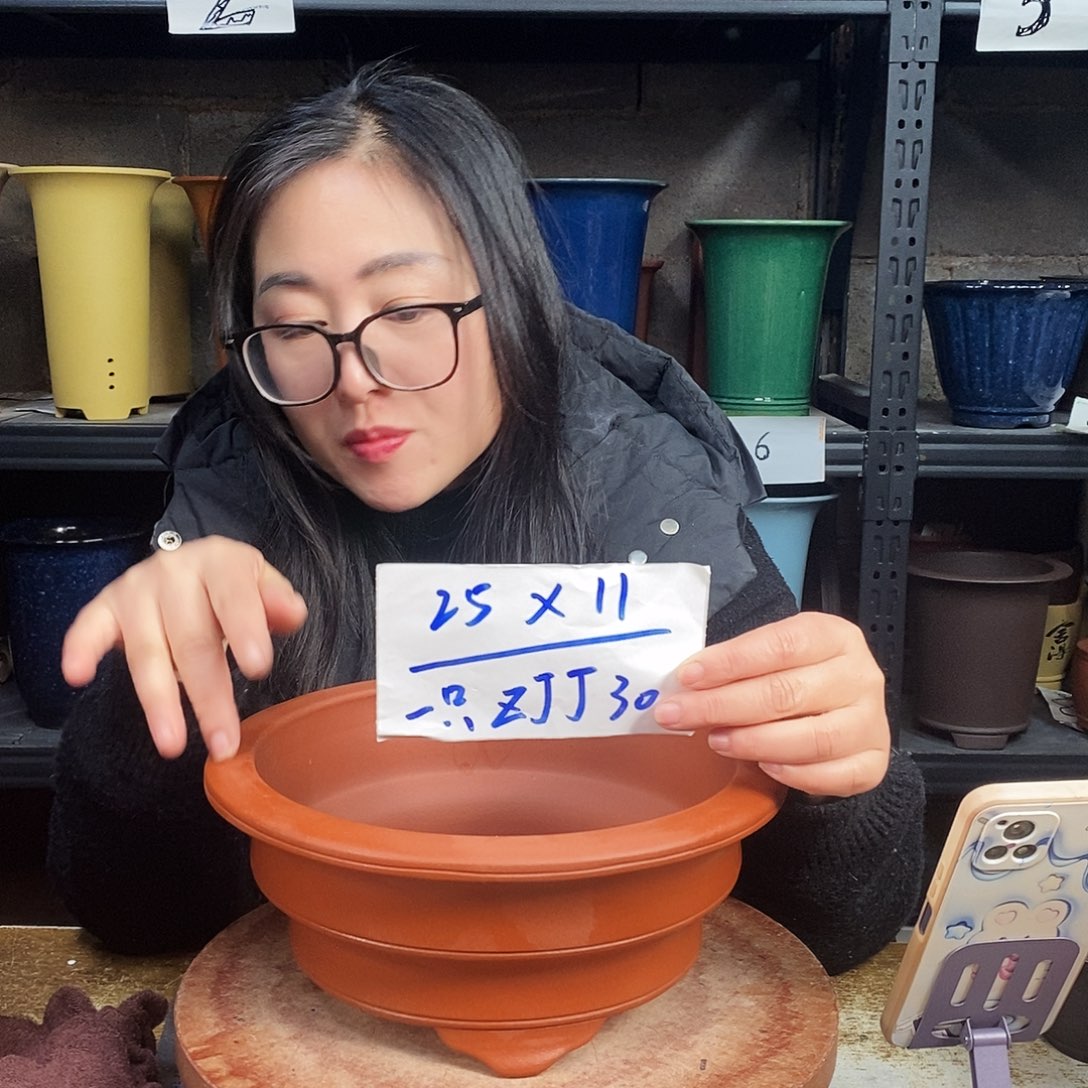 紫砂一个花盆货号ZJJ30