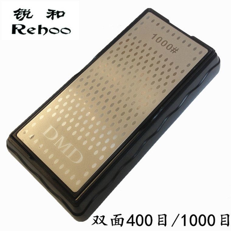 锐和牌金刚石双面磨刀石400目/1000目家用木工刀菜刀剪刀多用途