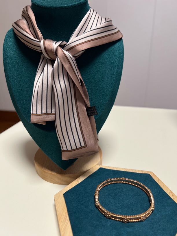 合金合成锆石手镯 万花筒简约时尚小众百搭手镯