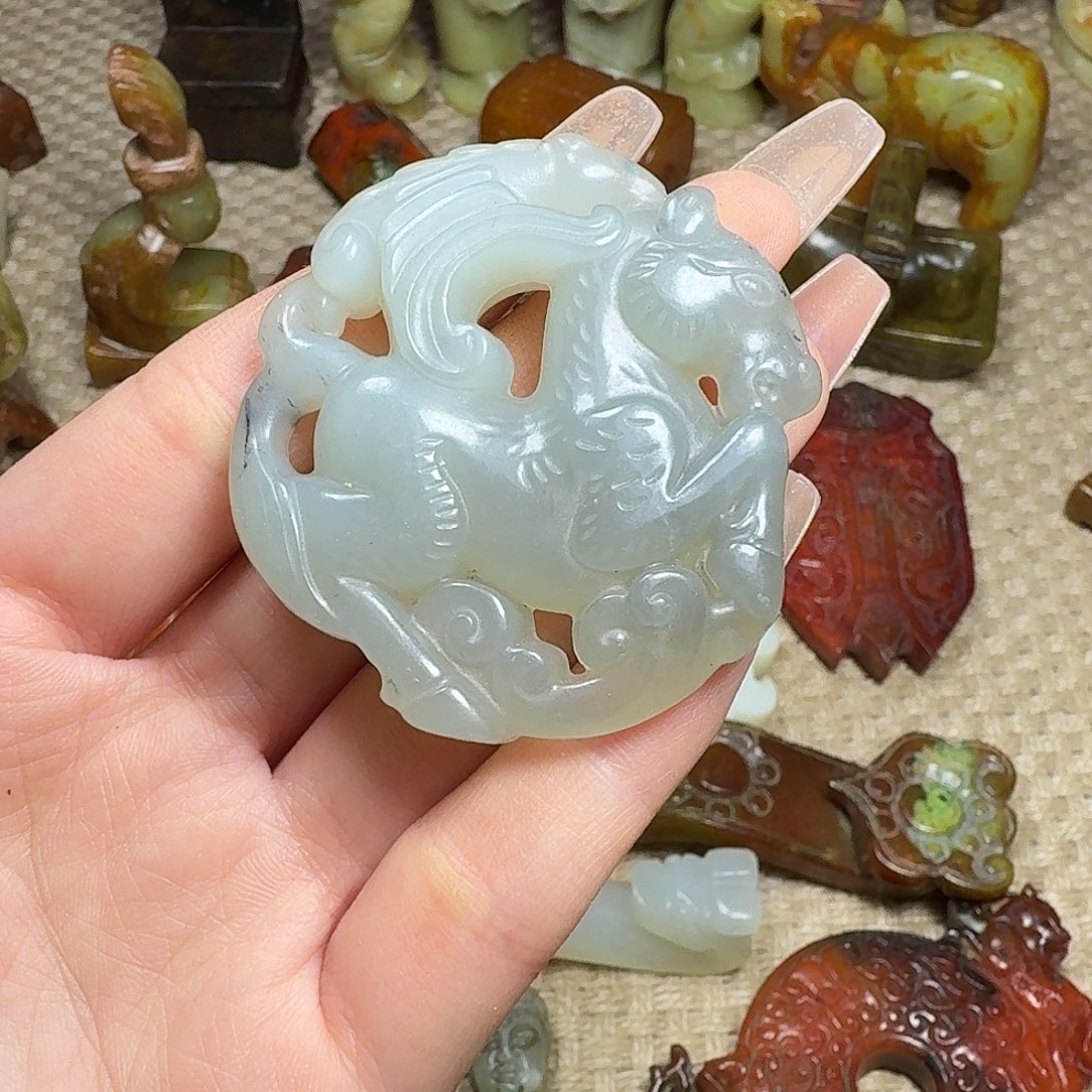 白玉菩提吊坠挂件