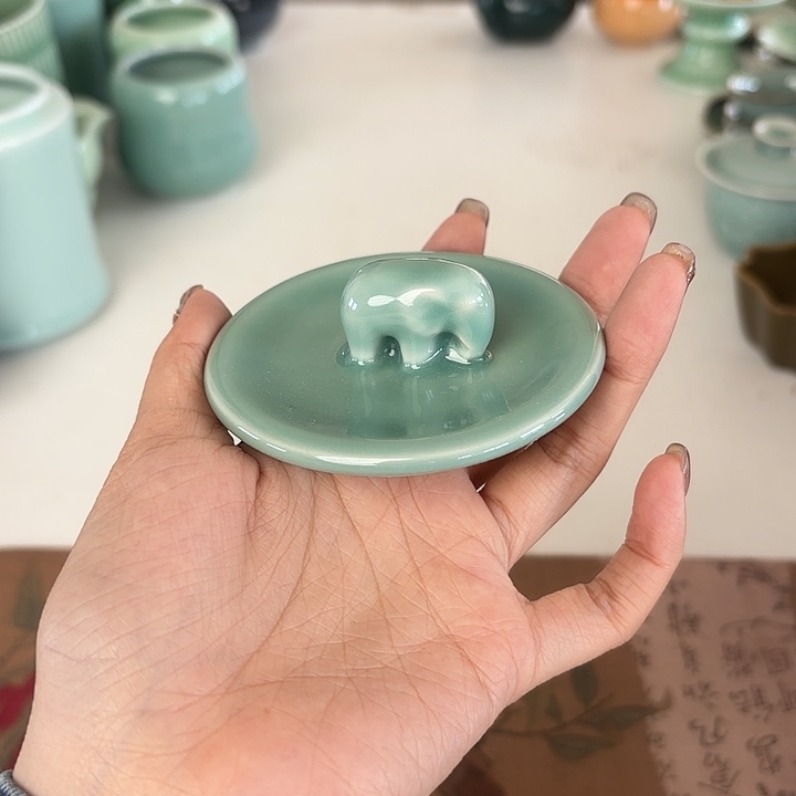 龙泉云间青瓷小米茶器