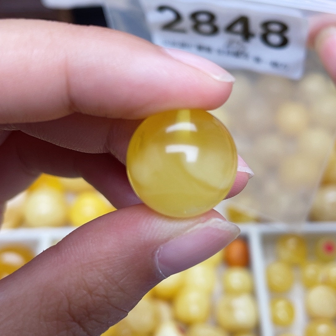 蜜蜡未镶嵌珠宝奇石16.4皮线纹