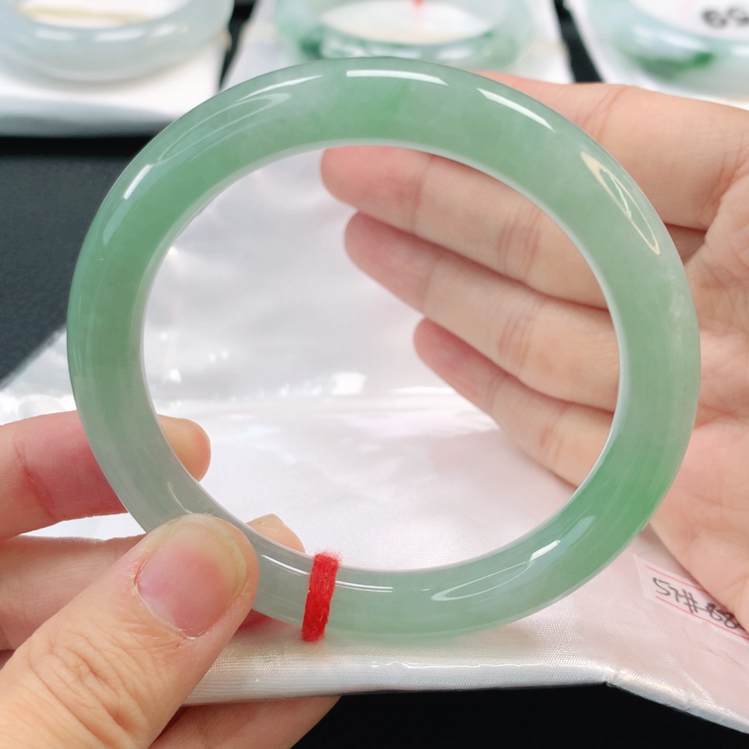 未镶嵌手镯翡翠缅甸圆57