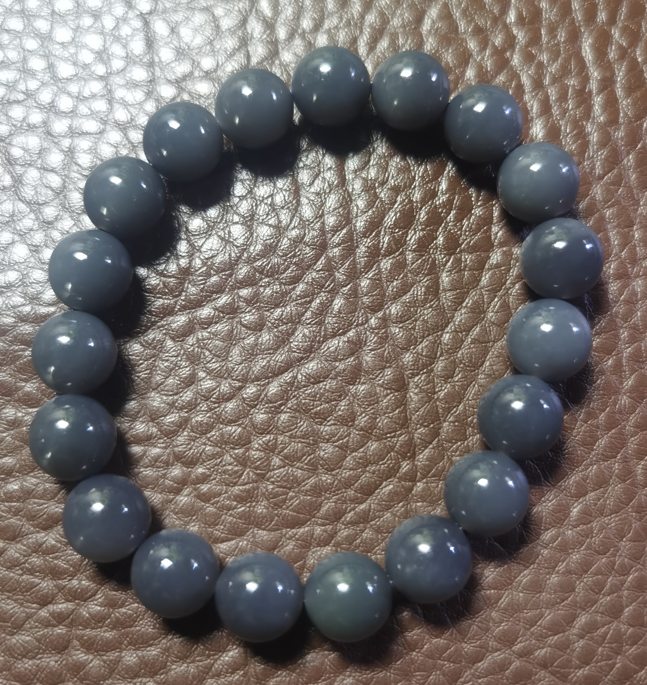 卡十和田玉烟紫毕业款手串