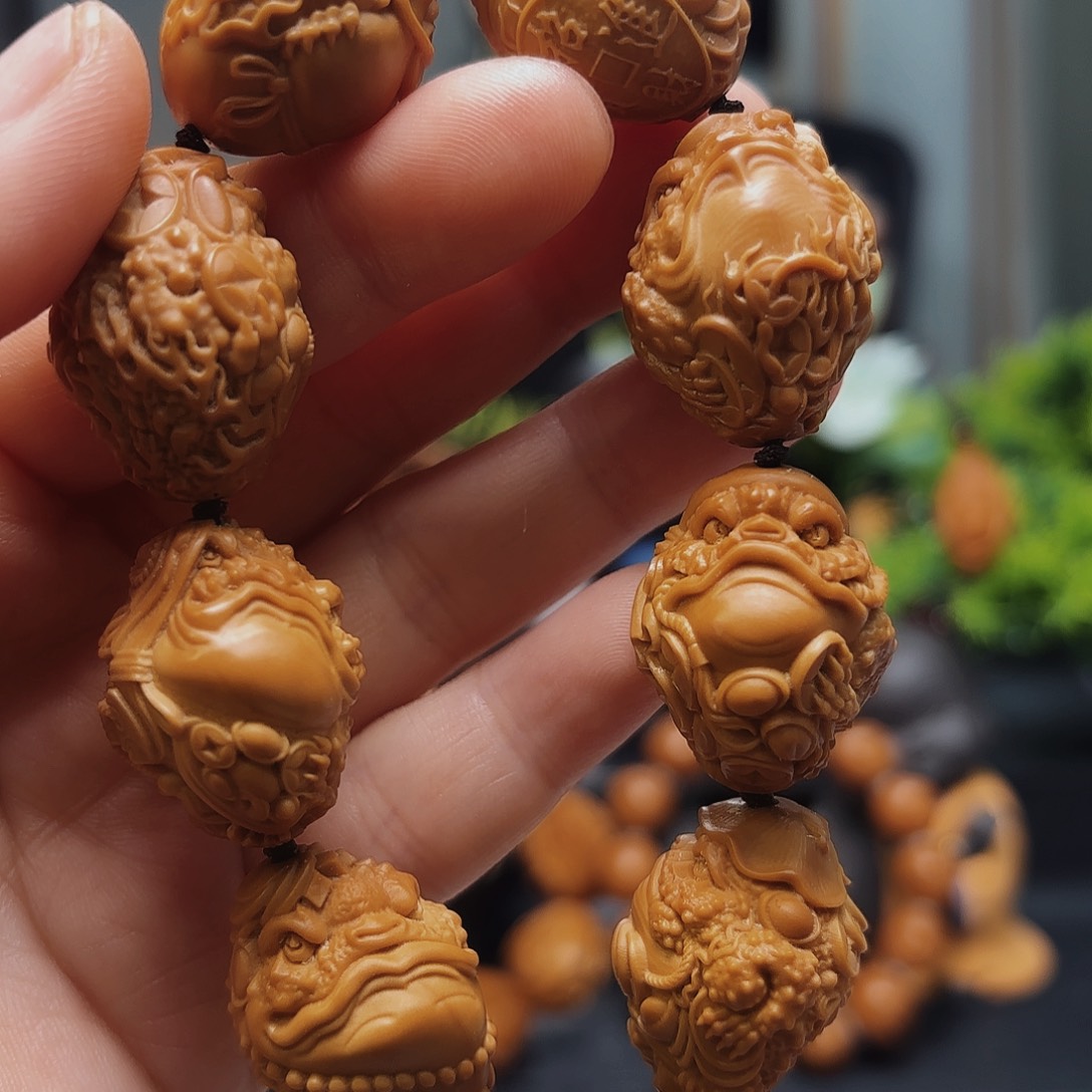 橄榄核手串/手链金蟾 天禄蟾仙