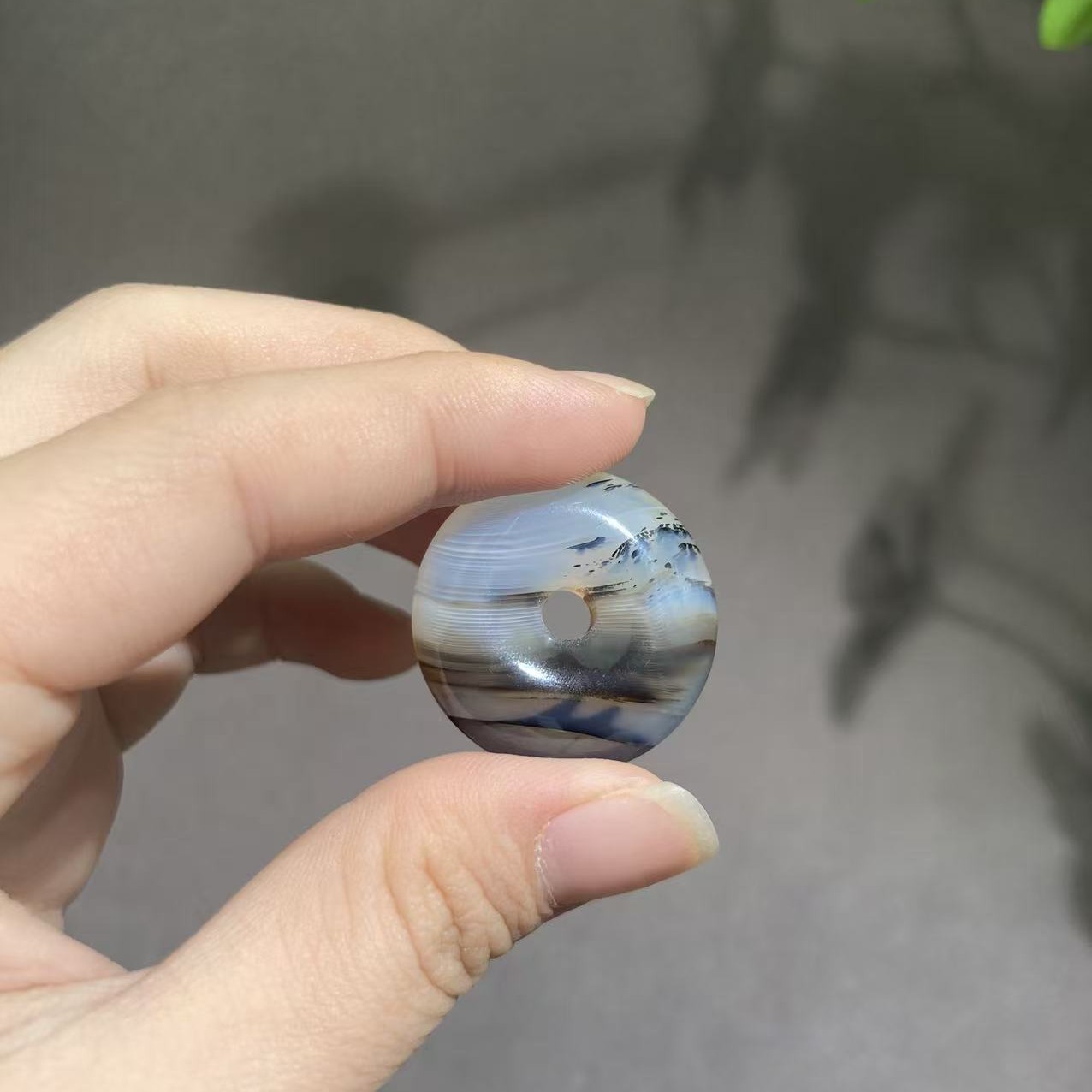 水墨画平安扣时尚百搭