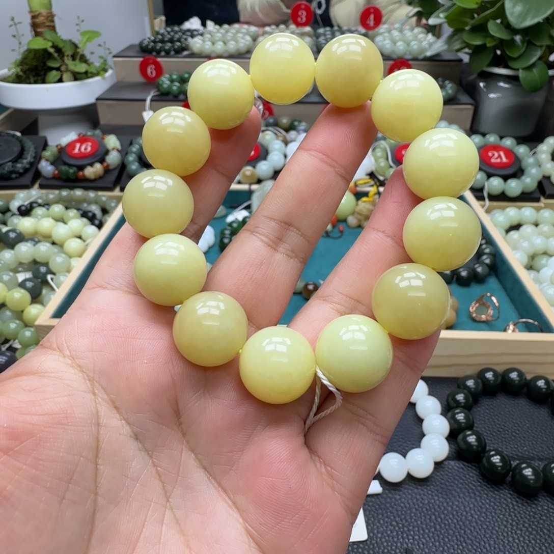 和田玉未镶嵌手链17