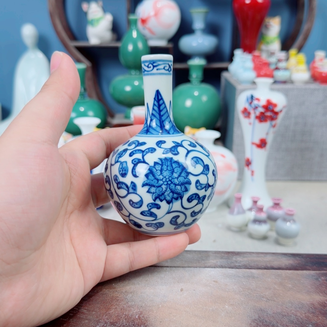 陶瓷手工小花器摆件