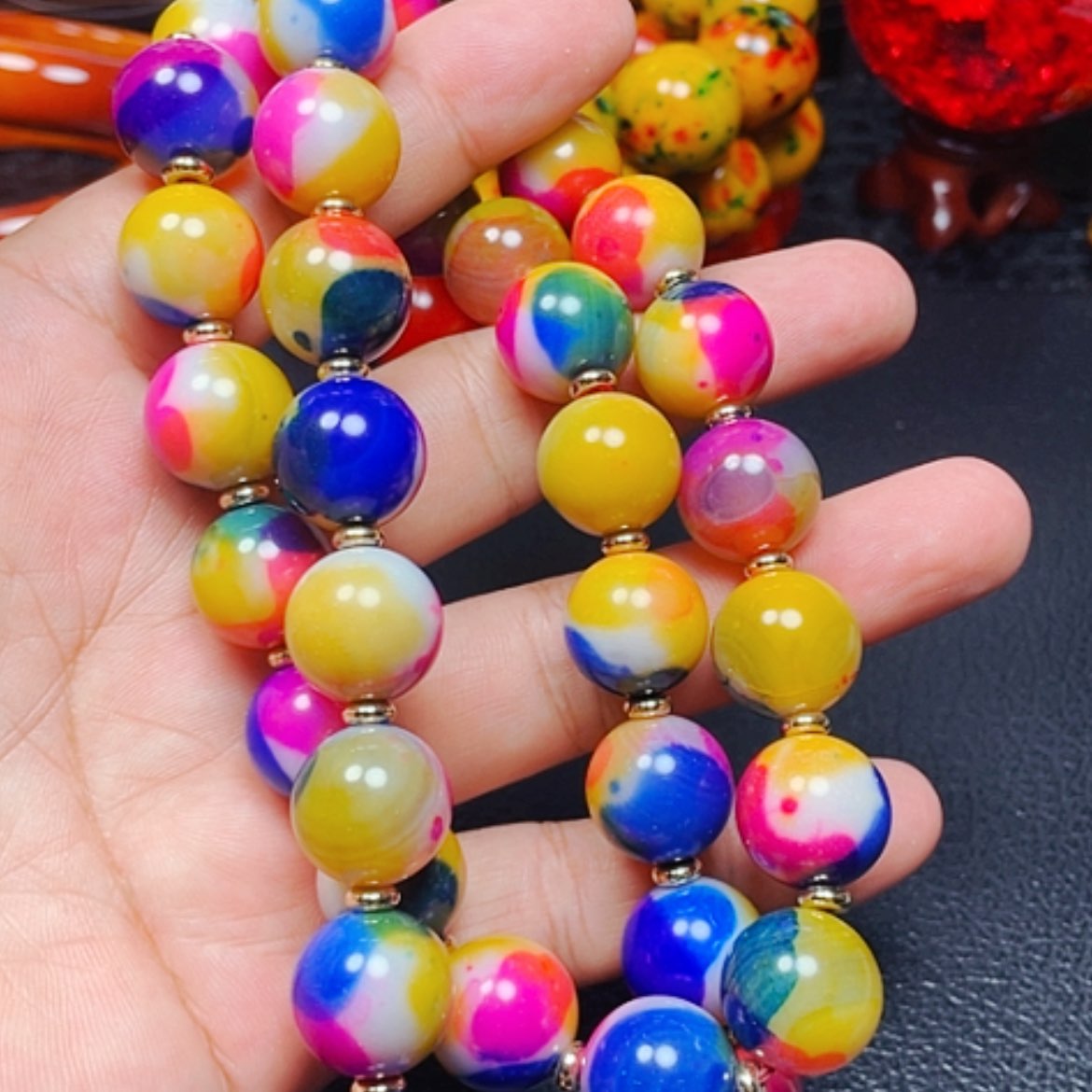 【闪购商品】玛瑙/玉髓手链未镶嵌血灵胆项14