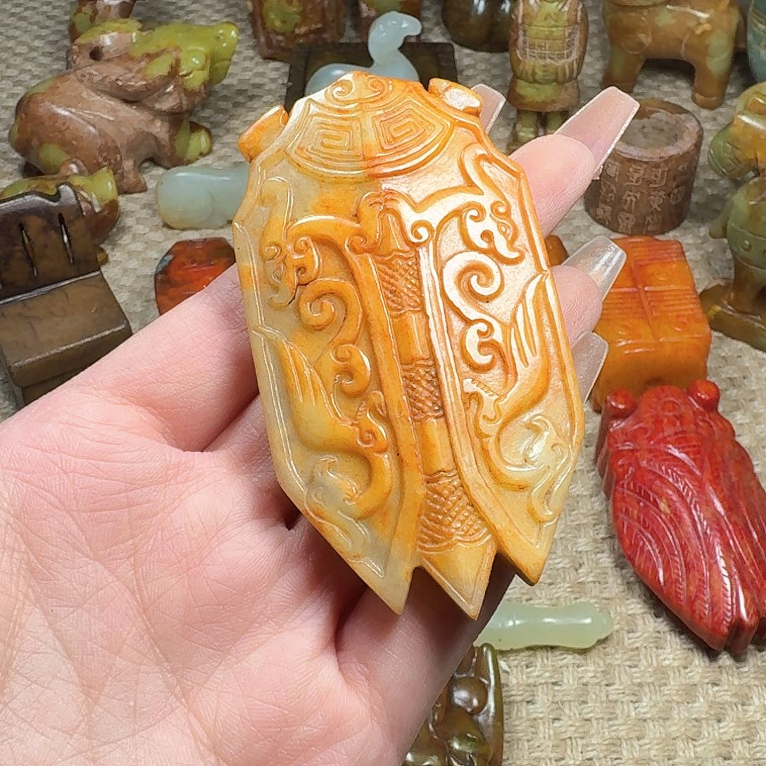 白玉菩提吊坠挂件