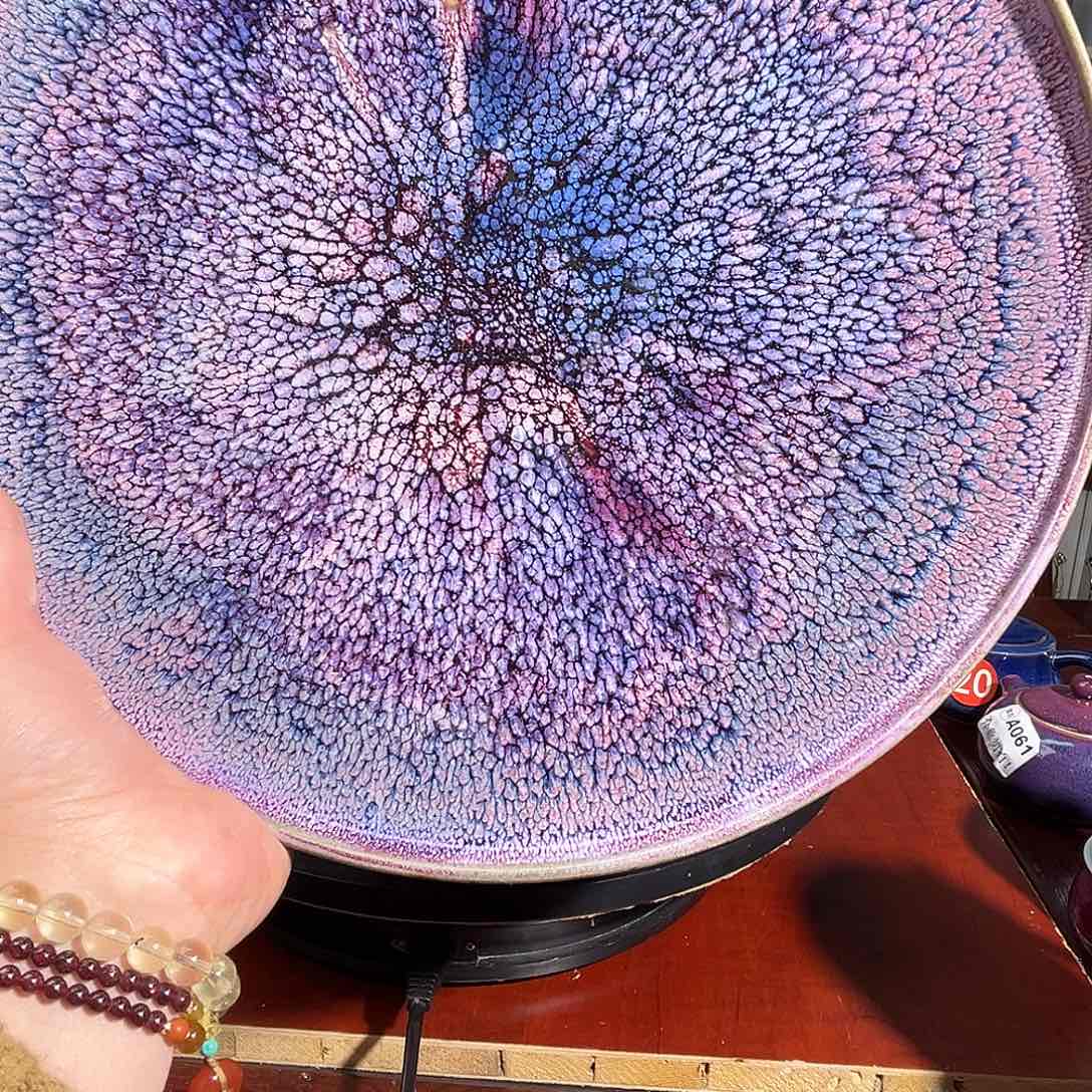 钧窑闲**致钧瓷摆件盘钧窑