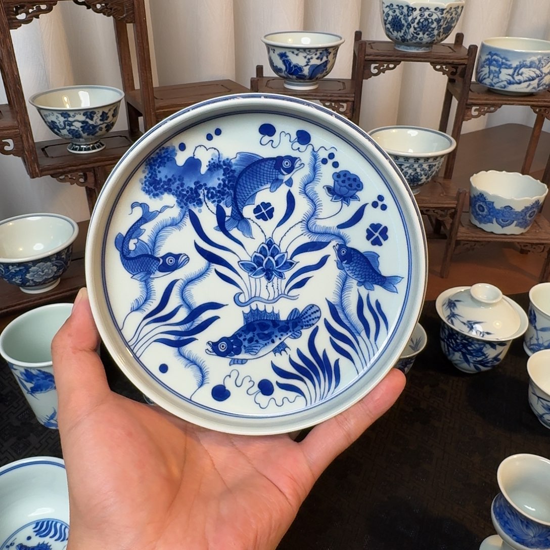 鱼藻壶承直径16.2