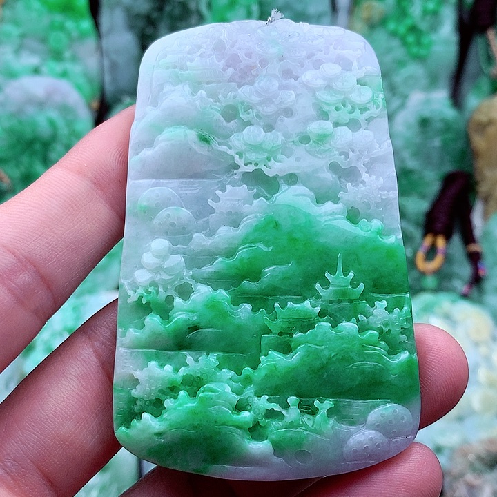 翡翠吊坠(不含链)未镶嵌软****写