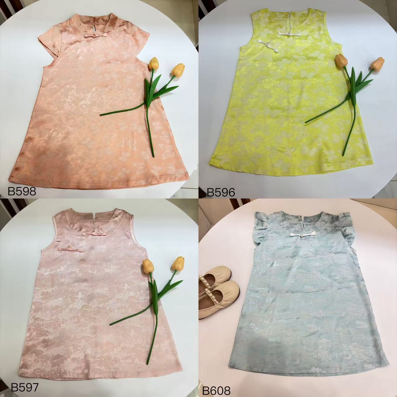 预售女宝宝国风淡雅裙子【203-212】