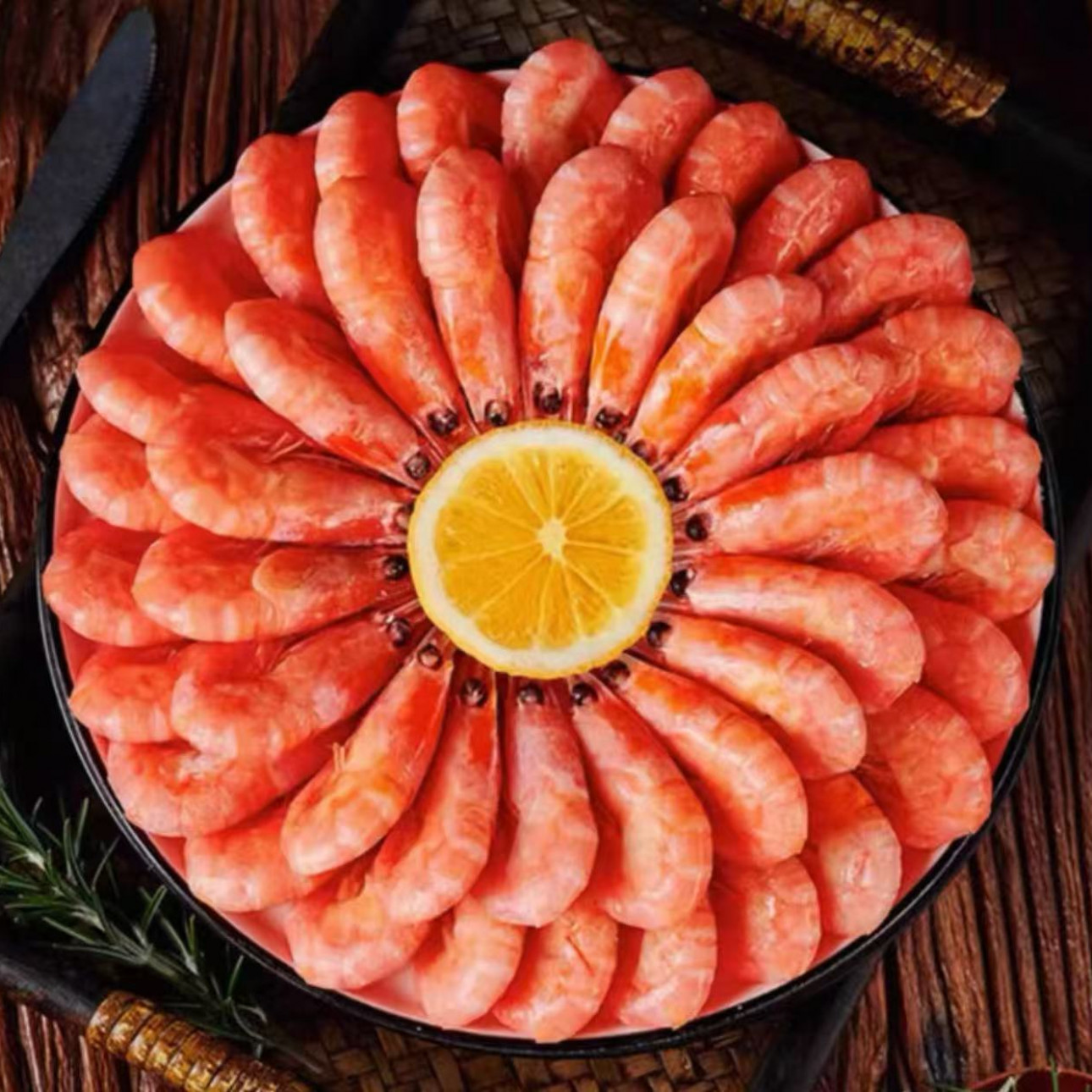 新货3斤熟冻北极甜虾 解冻即食规格90-120