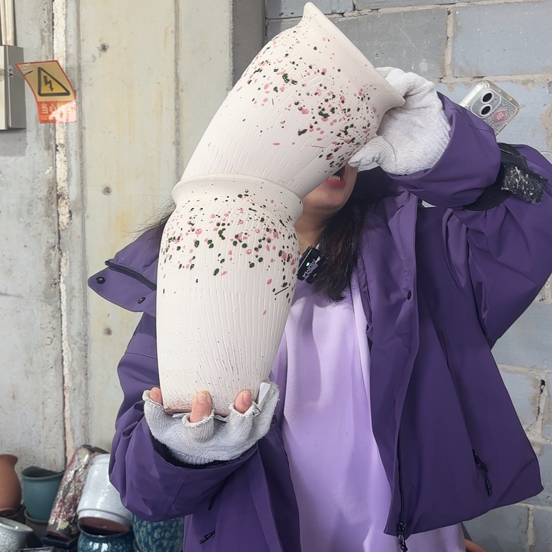 正品两个高25/15红陶