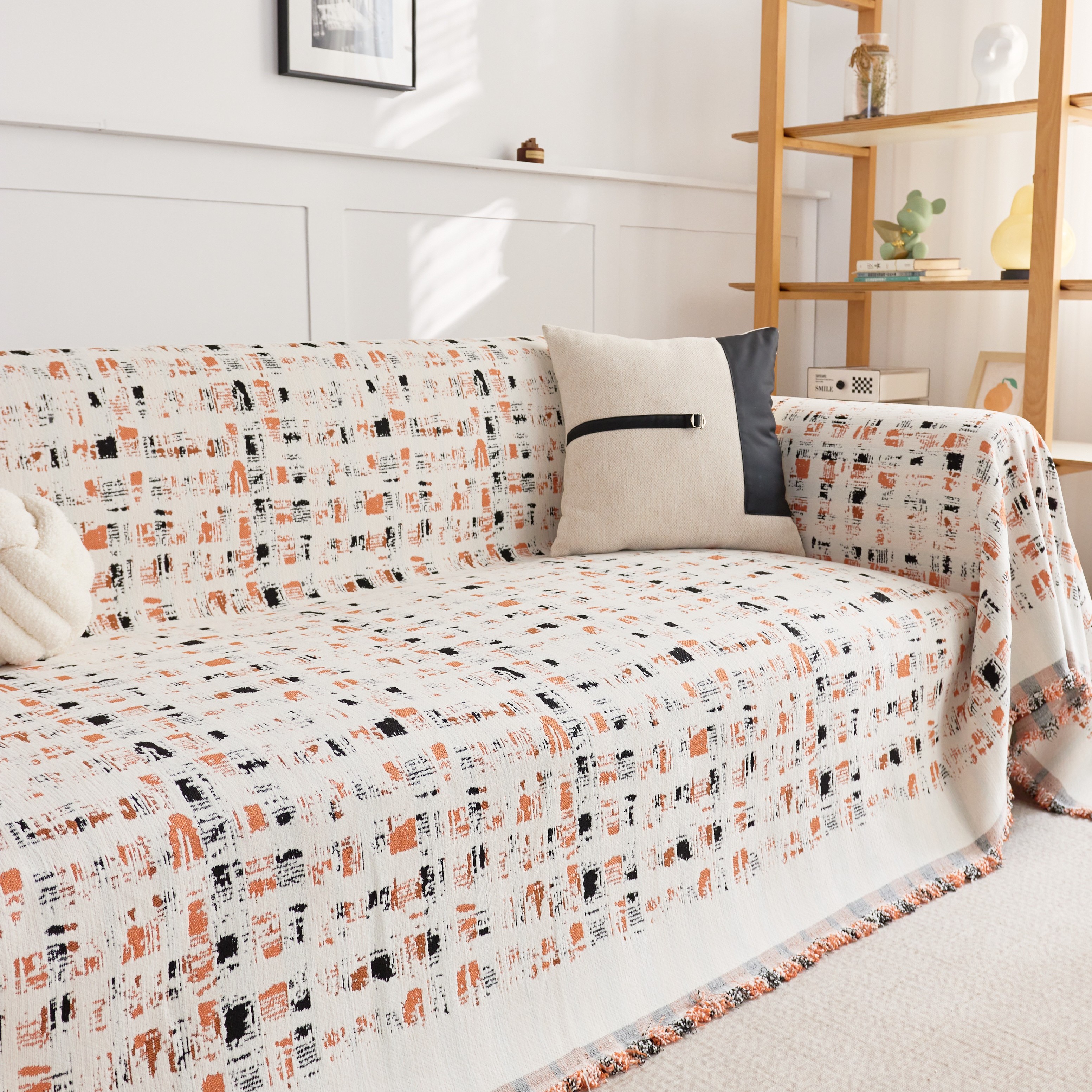 印象格沙发巾现代简约沙发套罩四季通用靠背盖布沙发垫全盖盖布巾