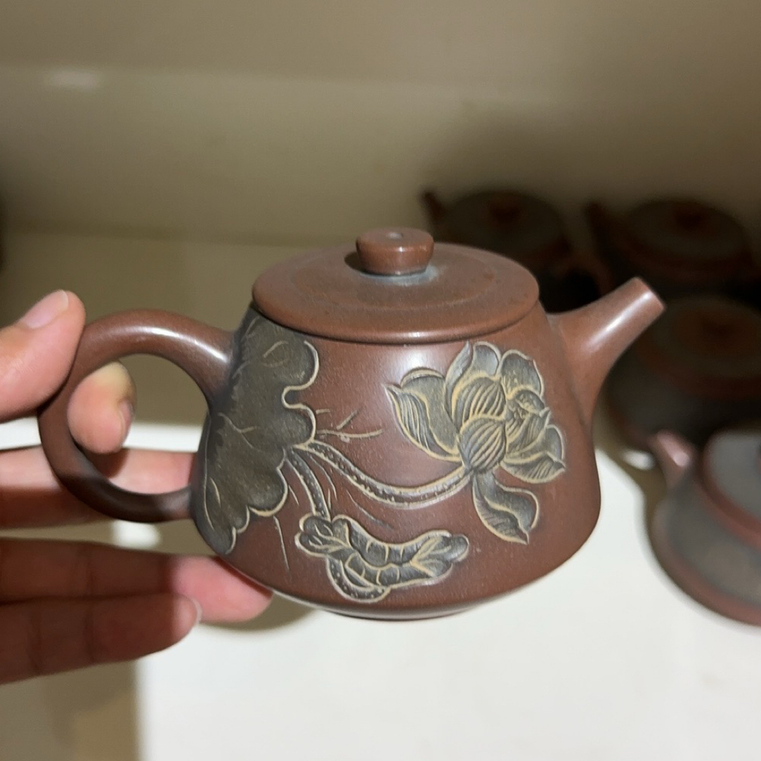 广西钦州坭兴陶浮雕壶手工壶直播专用链接