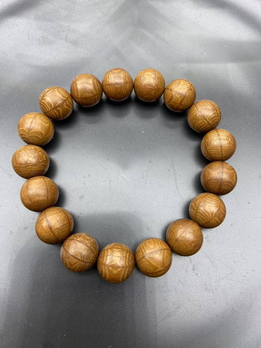 非金属木质手链 六道降龙木手链，规格1.2cm,17颗粒