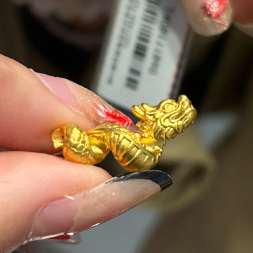 龙编绳配件足金999