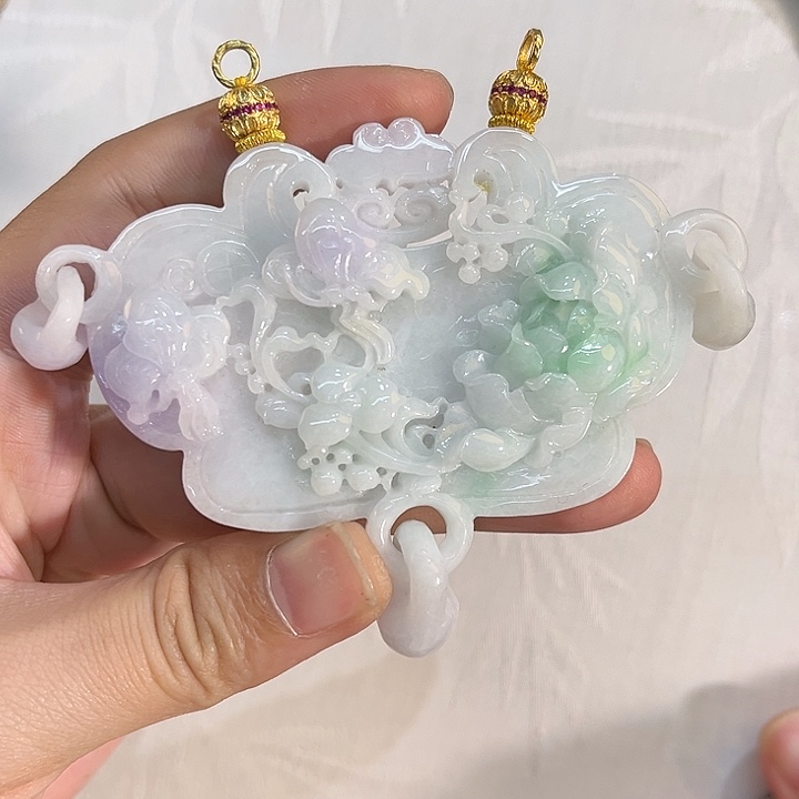 翡翠合金吊坠(赠链)