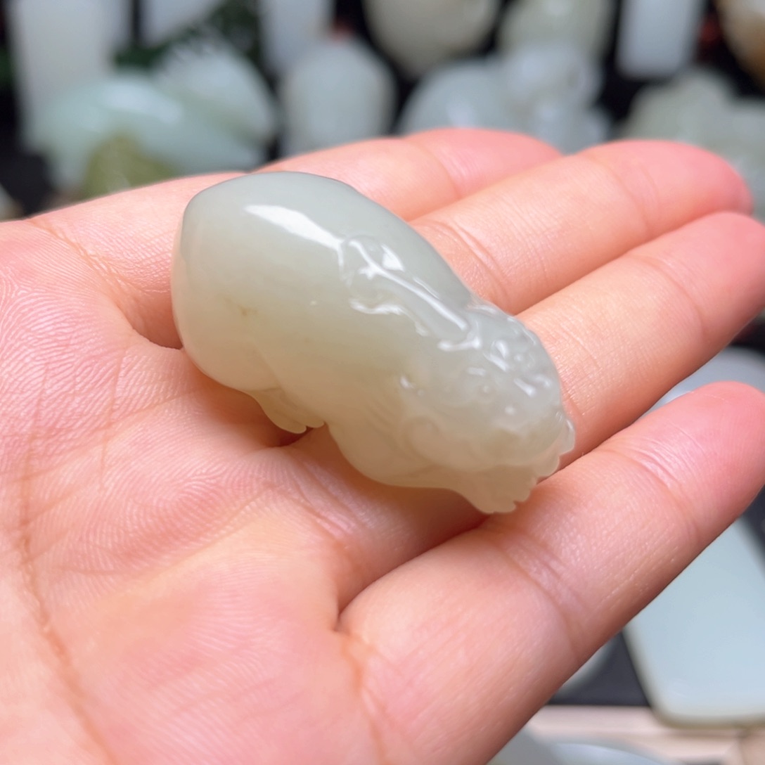 和田玉未镶嵌吊坠(不含链)