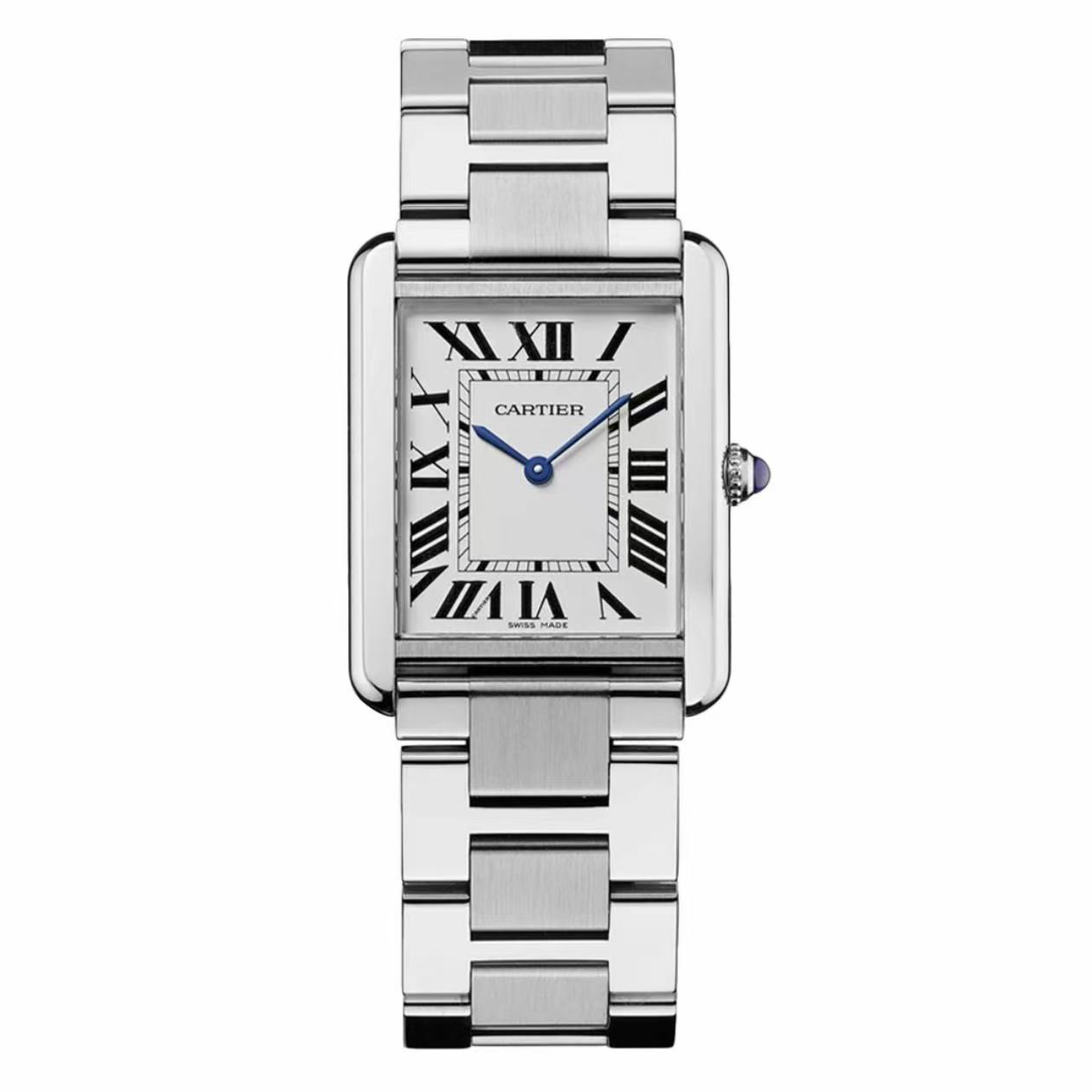 99新 Cartier/卡地亚 坦克/W5200013/精钢/石英/女士腕表名表