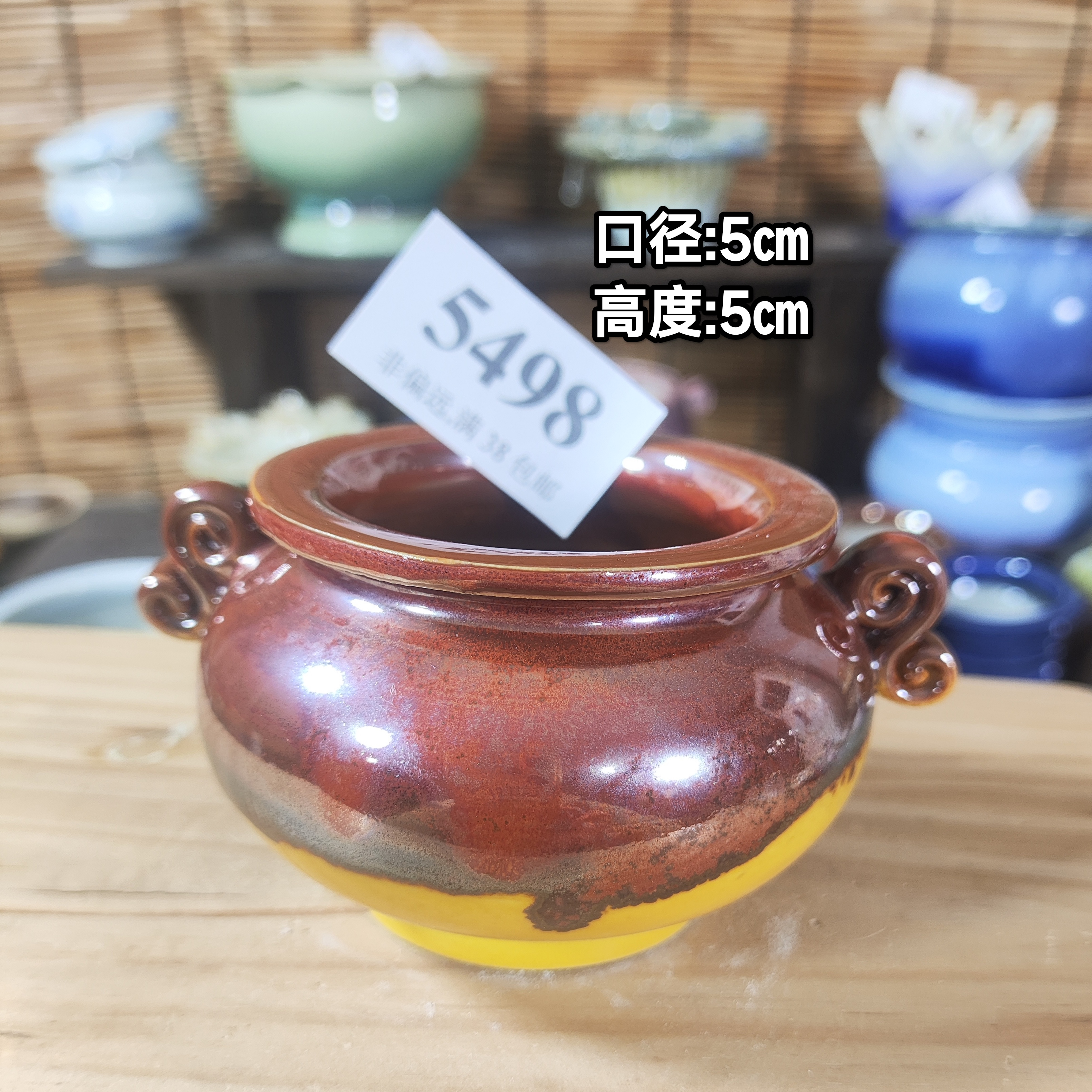 手工创意多肉花盆摆件迷你多肉花盆景德镇纯手工制做