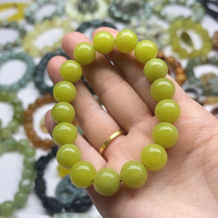 蛇纹石玉未镶嵌手串