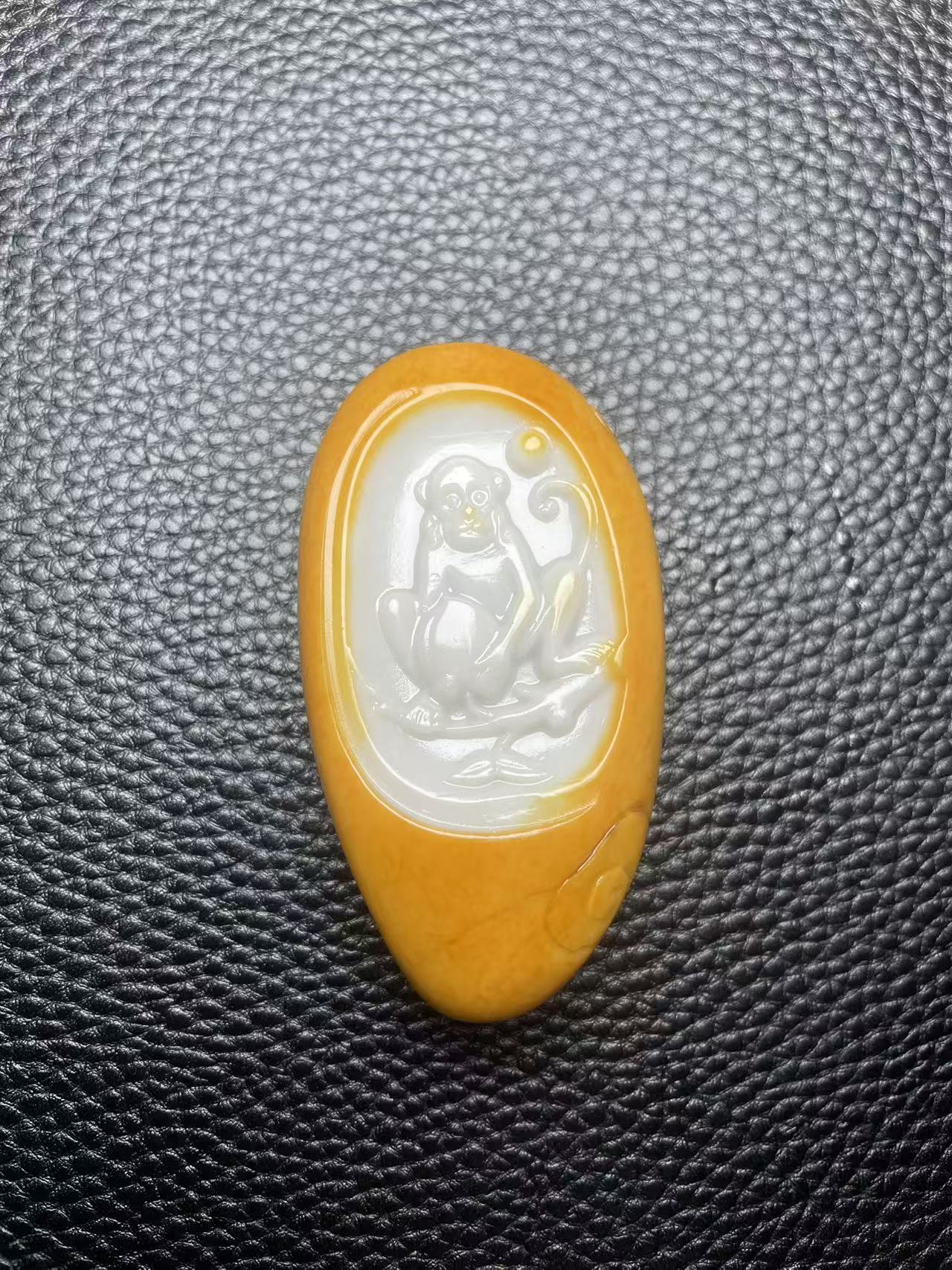 和田玉金包玉灵猴献寿