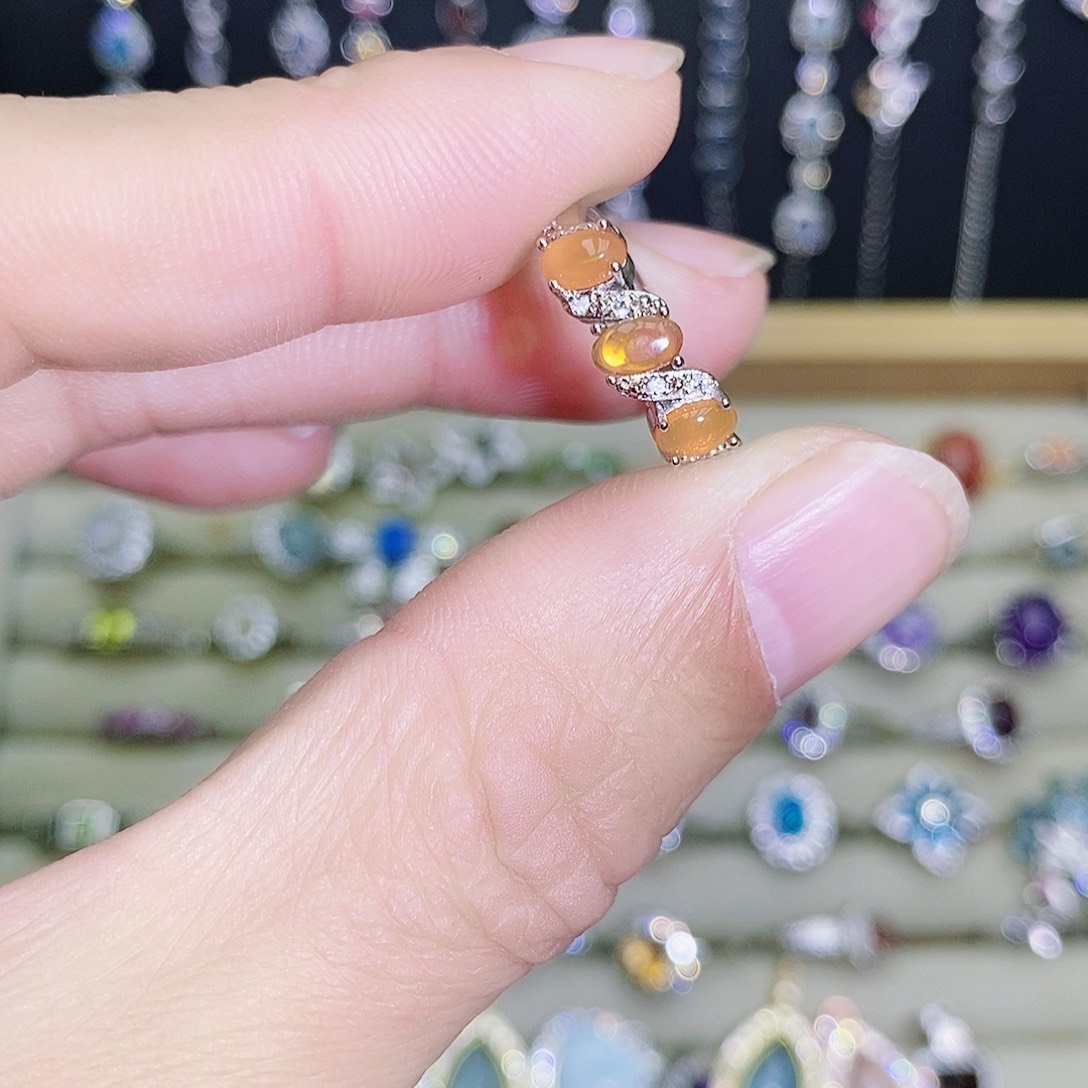 未镶嵌欧泊戒指569