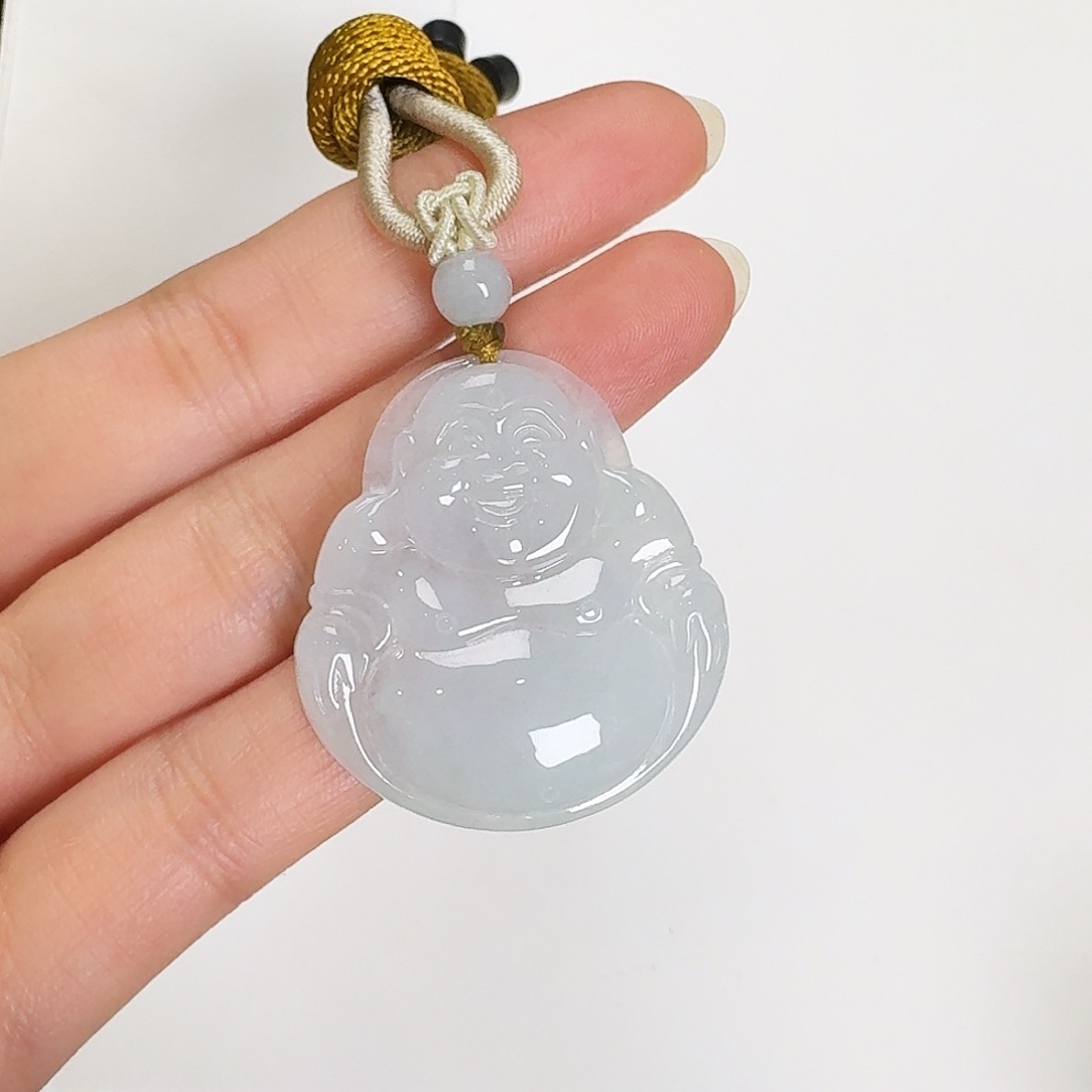 翡翠颈饰未镶嵌佛公吊坠