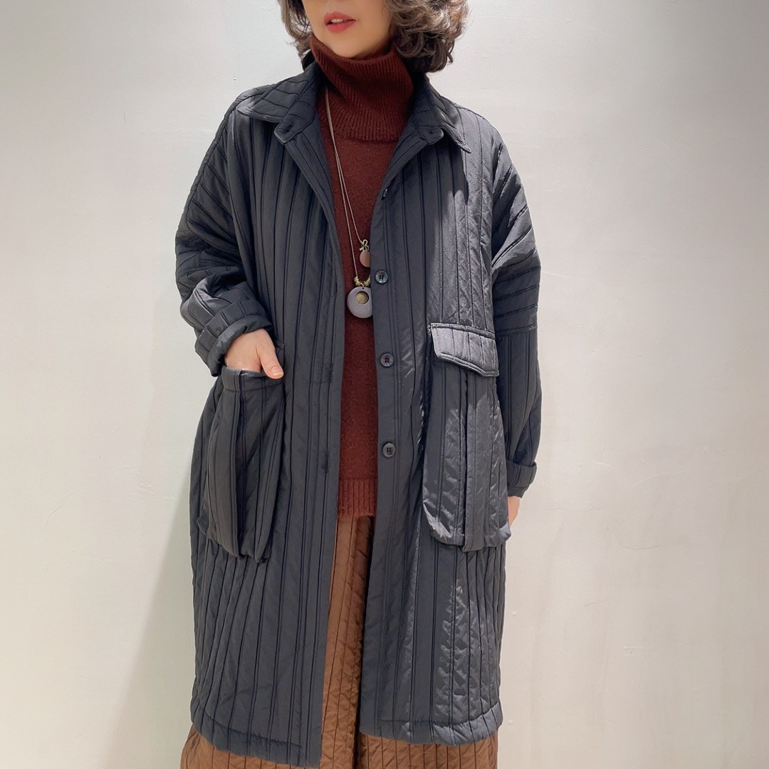 冬季女中长款宽松型大兜立领外套棉