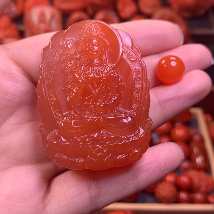【闪购商品】南红玛瑙吊坠未镶嵌卡***法