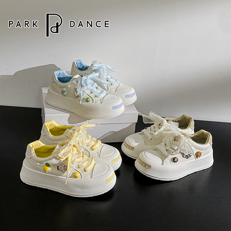 Park dance厚底透气ins小众丝带蝴蝶结设计小白德训鞋官方正版