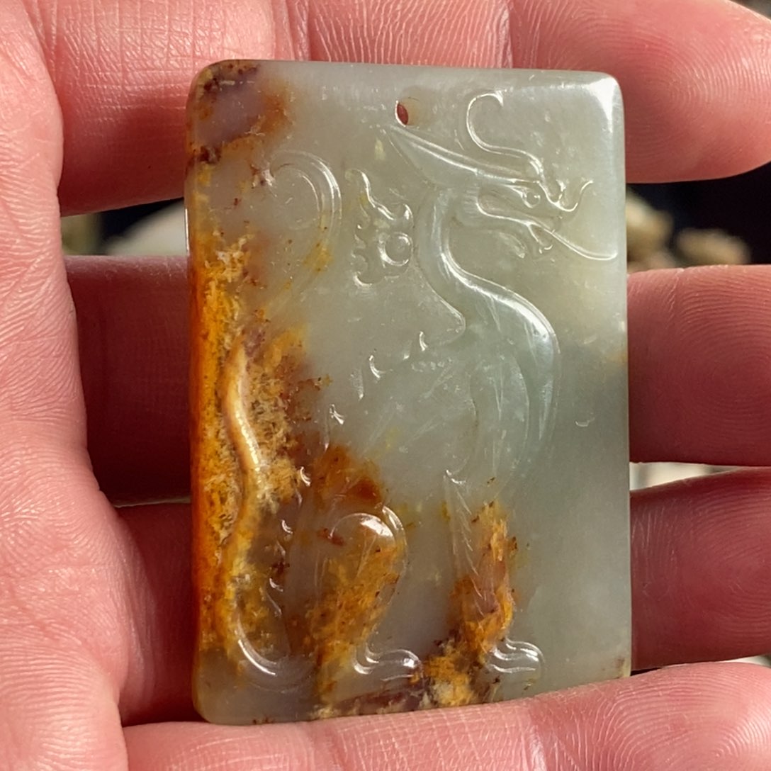 和田玉挂件未镶嵌呼